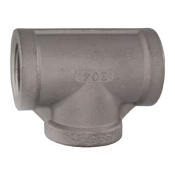 304 stainless steel tee pipe fitting for connecting three pipes in plumbing and industrial systems - 1/2 304 Stainless Steel Tee - SP114