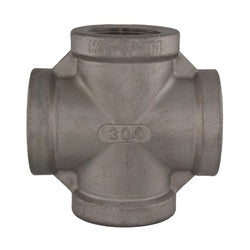 304 stainless steel cross pipe fitting, four-way connector for industrial, plumbing, and food-grade piping systems, corrosion-resistant and durable - 3 150 304 Cross - SP114