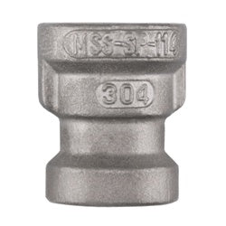 304 stainless steel reducer coupling female threaded fitting -  1-1/2 x 3/8 150 304 Stainless Steel Reducing Coupling