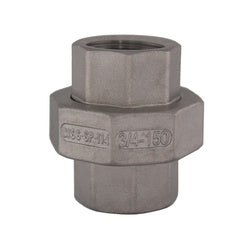 Industrial stainless steel pipe union fitting with female threaded ends - 1-1/4 304 Stainless Steel Union - SP114