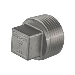 Corrosion-resistant stainless steel square head pipe plug – 1 316 Stainless Steel Square Head Plug - SP114