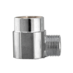 Compression to sweat connection nickel-plated brass 90-degree elbow fitting - Compression x Sweat Nickel-Plated 90