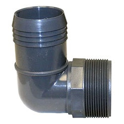 Durable polypropylene elbow with hose barb and male iron pipe connection – 3/4 Hose Barb x Male Iron Pipe Polypropylene Elbow