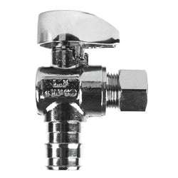 Lead-Free Mini Turn Angle Fitting for PEX Pipes - 1/2 PEX x 3/8 Outer Diameter Angle Lead Free Mini 1/4 Turn