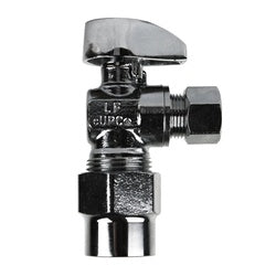 Lead-Free Outer Diameter x Outer Diameter CPVC Mini Turn for Pipes - 5/8 Outer Diameter x 3/8 Outer Diameter CPVC Angle Lead Free Mini 1/4 Turn
