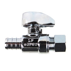 Mini 1/4 turn PEX fitting for plumbing - 1/2 PEX x 1/2 PEX Straight Lead Free Mini 1/4 Turn