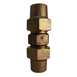 Bronze plumbing fitting 1-1/2" Flare x 1-1/2" Flare
