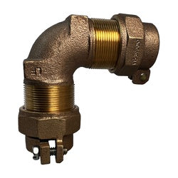 Brass plumbing elbow fitting Elbow 3/4" Pack Joint Copper Tubing Size x 3/4" Pack Joint Polyethylene Pipe