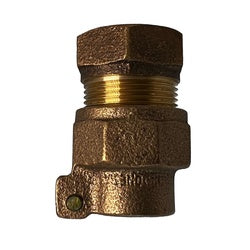 Bronze plumbing fitting 3/4" Female Iron Pipe x 3/4" Pack Joint Polyethylene Pipe