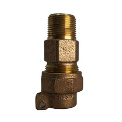 Bronze plumbing fitting 2 Male Iron Pipe x 2 Pack Joint CTS Straight Coupling Lead-Free