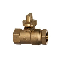 2-inch lead-free curb stop ball valve with female iron pipe connections - 2 Lead Free Curb Stop Ball Valve Female Iron Pipe/Female Iron Pipe