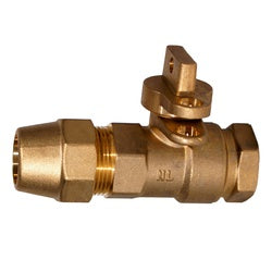 3/4-inch lead-free curb stop ball valve with female iron pipe inlet and curb stop outlet – 3/4 Lead Free Curb Stop Ball Valve Female Iron Pipe/Curb Stop