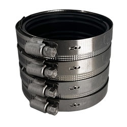 3-inch heavy-duty no hub coupling with 4 stainless steel bands – 3" Heavy Duty No Hub Coupling 4 Band