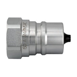 Metal fitting with 'ISO A NAMUR' branding - 1/4 ISO-A Female O-Ring Boss Plug