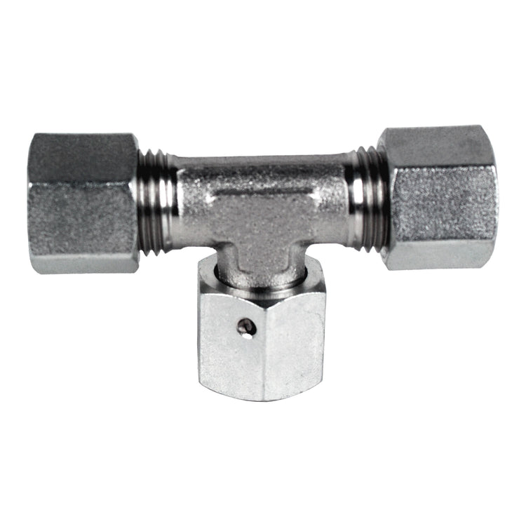 Tube compression swivel branch tee for secure and adjustable connections L28 Compression Swivel Branch Tee