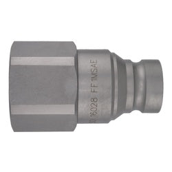 Metal fitting with threading 3/8 Flush Face Female O-Ring Boss Plug