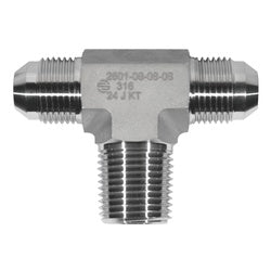316 -12 Male Joint Industry Council x -12 Male Joint Industry Council x 3/4 Male National Pipe Thread Tee