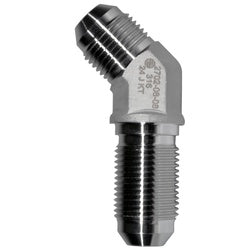 Stainless steel bulkhead elbow – 316-16 Male Joint Council Bulkhead 45
