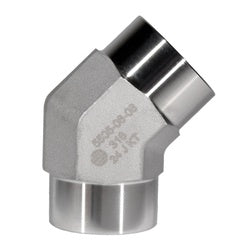 316 stainless steel 45° pipe connector with male NPT to female NPT threads for corrosion-resistant plumbing - 316 1/4 Female National Pipe Thread x 1/4 Female National Pipe Thread 45