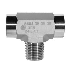 316 stainless steel male NPT branch tee pipe fitting for plumbing and industrial use - 316 1/8 Male National Pipe Thread Branch Tee