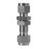Durable 316 stainless steel compression bulkhead union with nut for leak resistant plumbing or hydraulic systems - 316 1/2 Compression Bulkhead Union with Nut