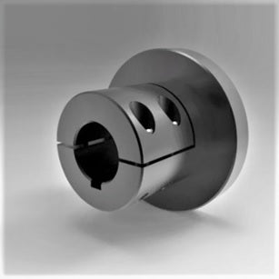 Corrosion-resistant stainless steel flange adapter with keyed connection design | 1/2" Stainless Steel (303) Flange Adapter Max with Keyway | 5EFS008REMK