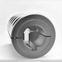 Remachinable one-piece clamp coupling with keyway engineered for precise shaft alignment | 8mm x 5.953mm Stainless Steel (303) Metric Remachinable One-Piece Clamp Coupling with Keyway | 5SM008008REMK