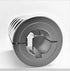Remachinable one-piece clamp coupling with keyway engineered for precise shaft alignment | 8mm x 5.953mm Stainless Steel (303) Metric Remachinable One-Piece Clamp Coupling with Keyway | 5SM008008REMK