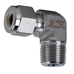 316 stainless steel compression x male national pipe thread 90 degree fitting for secure plumbing or hydraulic connection - 316 1/4 Compression x 1/4 Male National Pipe Thread 90