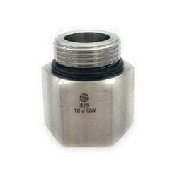 316 stainless steel male O-ring boss x female NPT hydraulic adapter fitting - 316 -20 Male O-Ring Boss x 1-1/4" Female National Pipe Thread