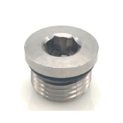 hollow male O-ring boss hex plug for hydraulic and fluid systems, 316 stainless steel -  316 -32 Male O-Ring Boss Hollow Hex Plug