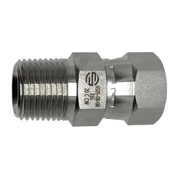 316 stainless steel 2" male NPT x -32 female JIC swivel hydraulic adapter fitting - 316 2" Male National Pipe Thread x -32 Female Joint Industry Council Swivel