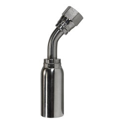 Stainless steel fitting designed for corrosion-resistant performance — HY Series 1/4 Hose x -4 Female Joint Industry Council 45