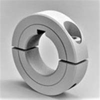 Heavy-duty two-piece clamp collar for keyed shaft applications | 1" Stainless Steel (303) Two-Piece Clamp Shaft Collar with Keyway | 2S100HDK