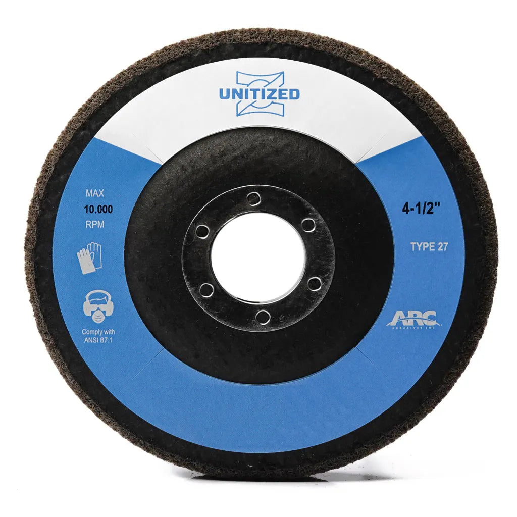 4-1/2" x 7/8" Aluminum Oxide 2A - Medium Z-WEB™ T27 Unitized Abrasive Wheel