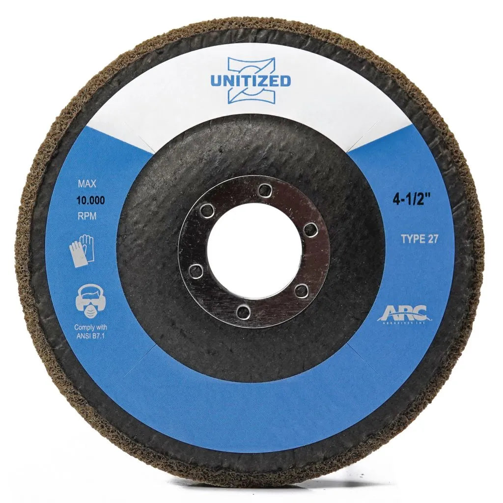 4-1/2" x 7/8" Aluminum Oxide 6A - Medium Z-WEB™ T27 Unitized Abrasive Wheel