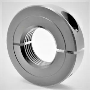 1-1/4"-7 UNF/UNC Threaded Shaft Collar One-Piece Split Clamp-Type, SS