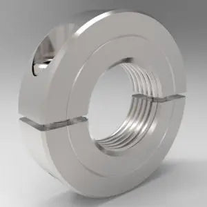 3/8"-16 UNF/UNC Threaded Shaft Collar Two-Piece Split Clamp-Type, Stainless