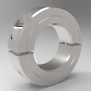 3-7/8" Two-Piece Split Clamp-Type Shaft Collar, Stainless Steel