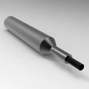 Durable M5x0.8 metric threaded quick release handle made from black oxide steel | M5x0.8 Steel (Black Oxide) Metric Thread Grip & Go™ Quick Release Handle | 9LGGM005