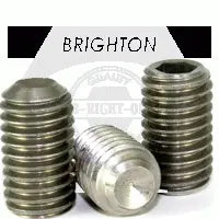 3/8" X 3/8" Cup Point Socket Set Screws, Stainless Steel 316 (Inch)