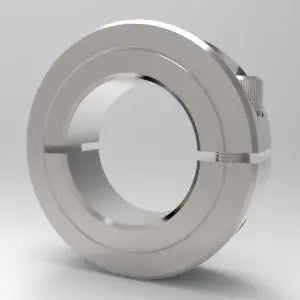 2-1/2" One-Piece Split Clamp-Type Shaft Collar, Stainless Steel
