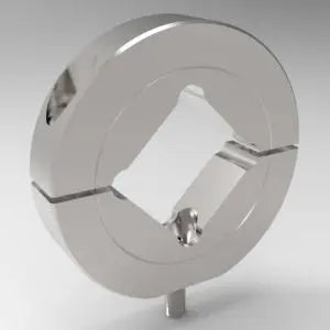 1-1/2" Square Bore Shaft Mounting Collar Two-Piece Stackable(Cap),Stainless
