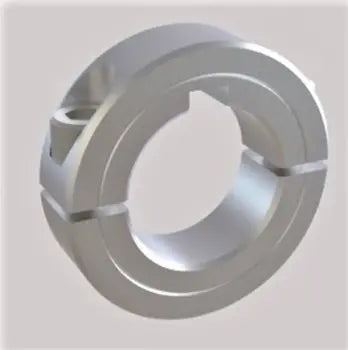2 pc. split, Heavy Duty style, stainless collar w/ 35MM ID and 10MM keyway
