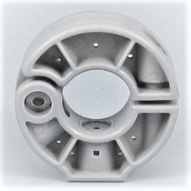 1-1/4 inch ABS plastic hinged mounting collar with clamp design | 1-1/4" ABS Plastic Hinged Mounting Collar | PR2P104HCP