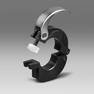 Steel Staff-Lok lever-actuated shaft collar for tool-free adjustment | 1/2" Steel (Black Oxide) Staff-Lok Collar Hinged | SLC2L008H