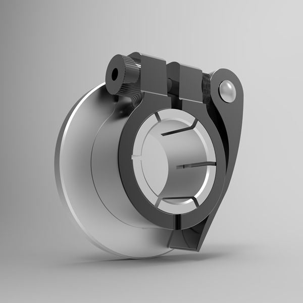 Precision-machined aluminum Python flange collar with 1-1/4 inch bore | 1-1/4" Aluminum Python Flange Collar | PYFA104