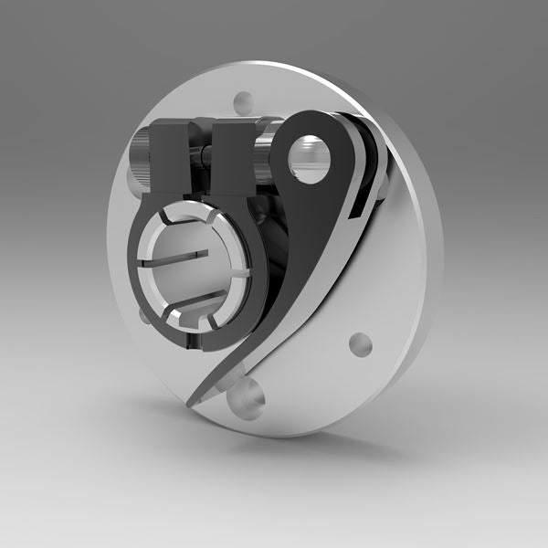 Precision-machined aluminum mounting collar with 3/8 inch bore for Python System assemblies | 3/8" Aluminum Python Flange Mounting Collar | PYFMA006K