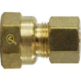 Brass coupling fitting with compression connection to female NPT pipe thread - 1/2 x 1/2 Lead Free Female Adapter