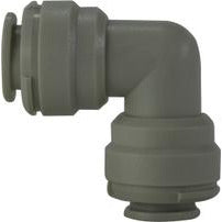 Durable plastic 90° push-in elbow for secure 1/4-inch tubing – 1/4 Plastic Push-In Elbow.